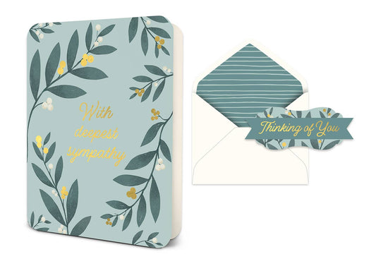 With Deepest Sympathy Deluxe Greeting Card