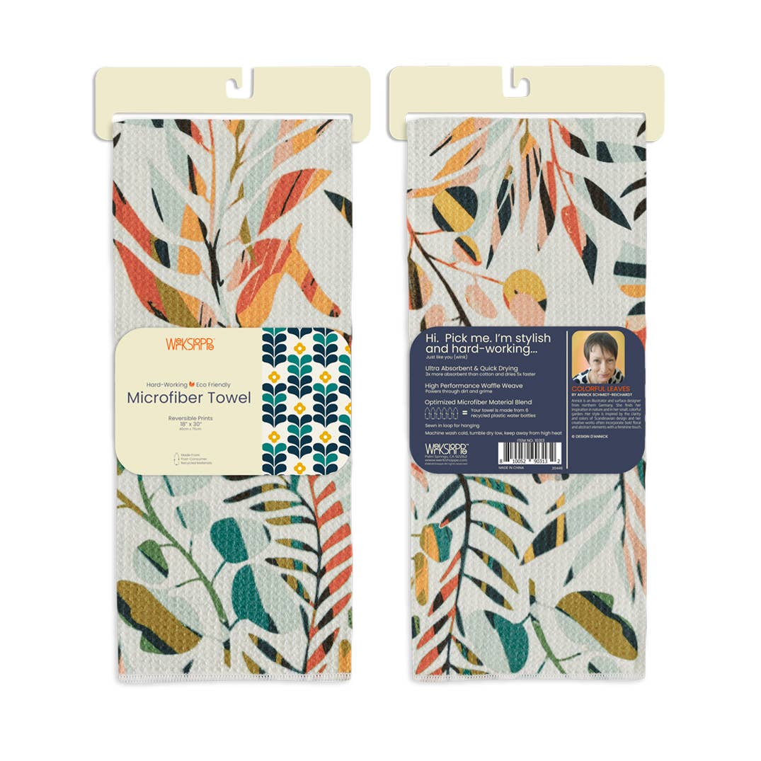 Colorful Leaves | Microfiber Kitchen Dish Towel
