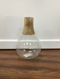 Load image into Gallery viewer, Glass Vases with Wooden Tops
