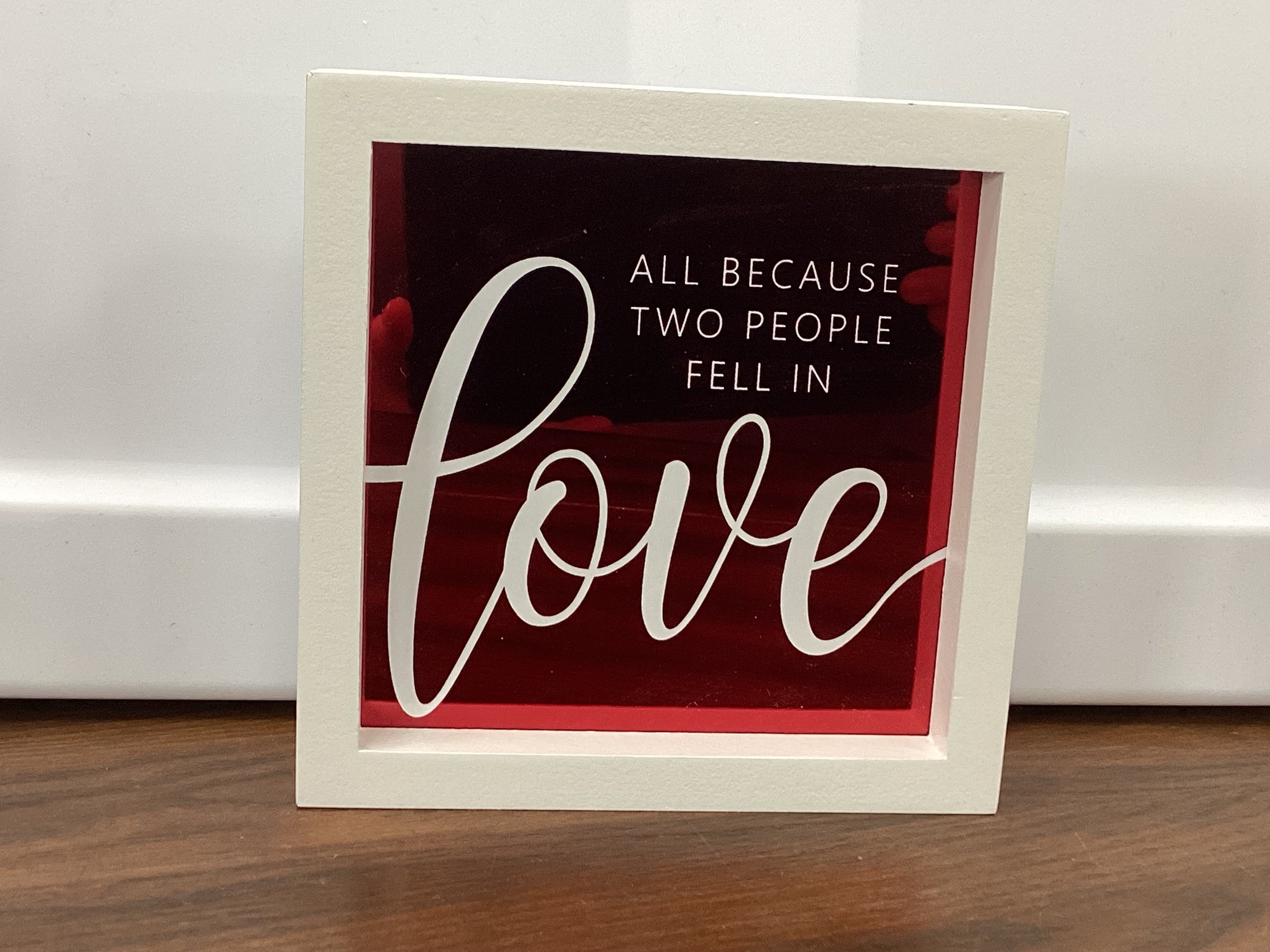 Mirrored Valentines Day Signs