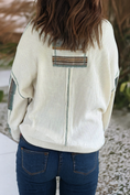 Load image into Gallery viewer, LDC Striped Patchwork Exposed Seam Waffle Knit Top
