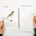 Load image into Gallery viewer, Birds watercolor workbook
