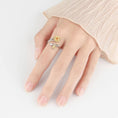 Load image into Gallery viewer, Sunflower Anxiety Fidget Spinner Ring in 925 Sterling Silver
