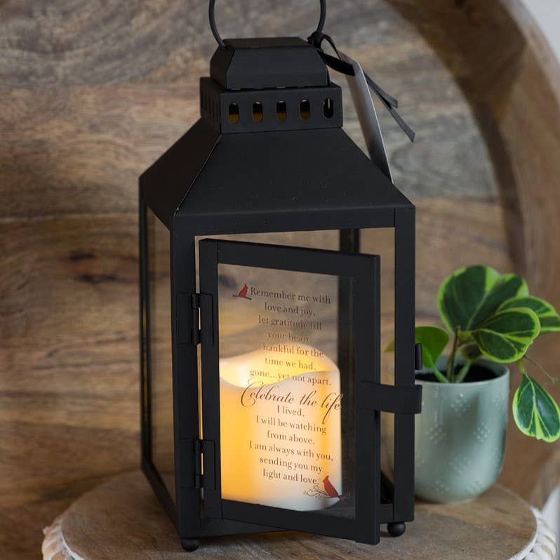 Celebration Of Life Memorial Lantern with Sentiment