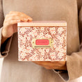 Load image into Gallery viewer, Pink Daisy Tin Recipe Box

