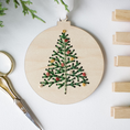 Load image into Gallery viewer, Christmas Tree Ornament Embroidery DIY Kit
