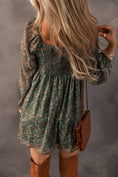 Load image into Gallery viewer, LDC Drawstring Ruched Sweetheart Neck Floral Mini Dress
