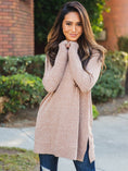 Load image into Gallery viewer, Long Sleeve Pocket Split Hem Tunic - Azalea Top
