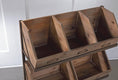 Load image into Gallery viewer, Industrial Wooden Bin Organizer with 7 bins
