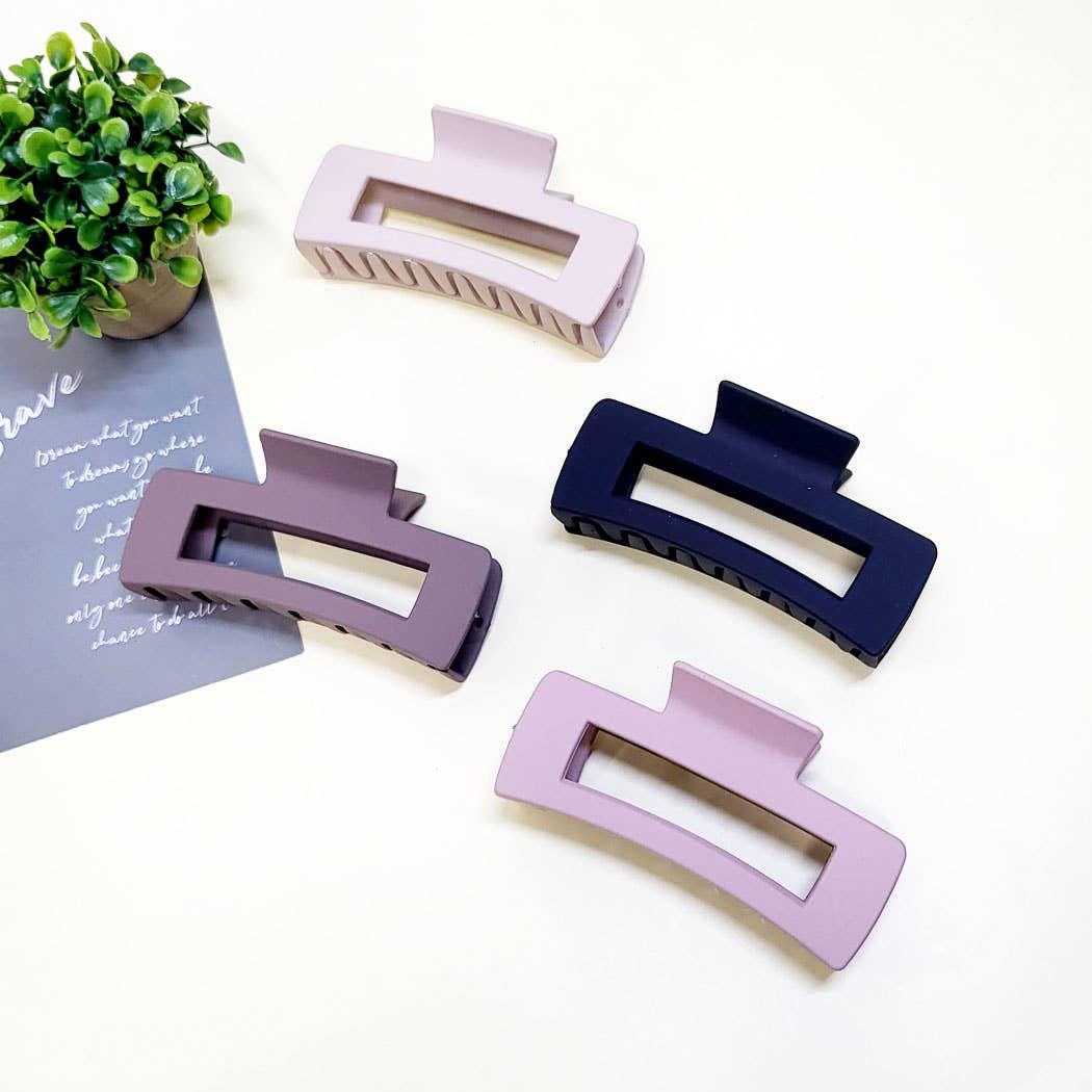 Matte Color Hair Claw Clip