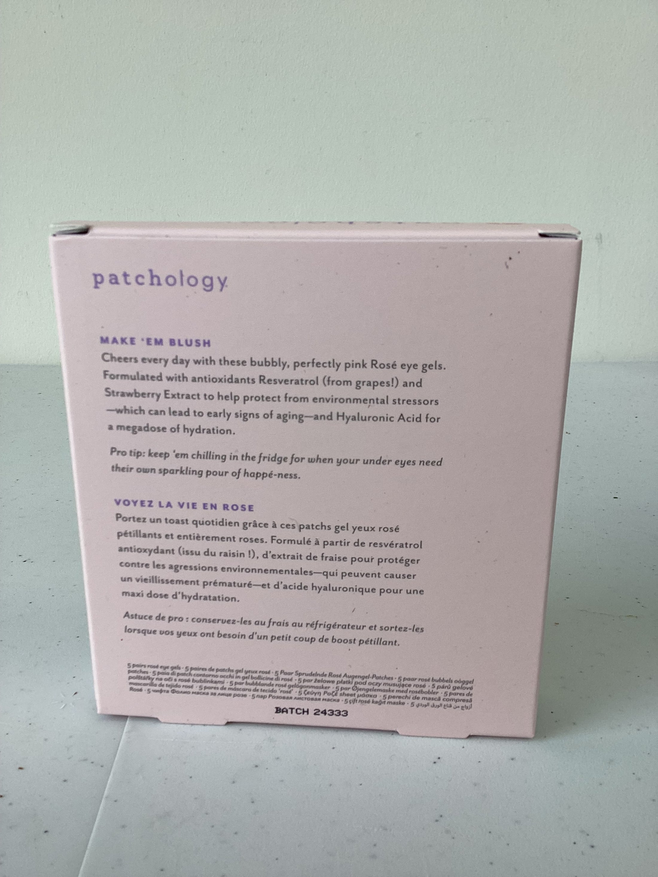 ROSÉ SERVE CHILLED
EYE GELS
PATCHES
