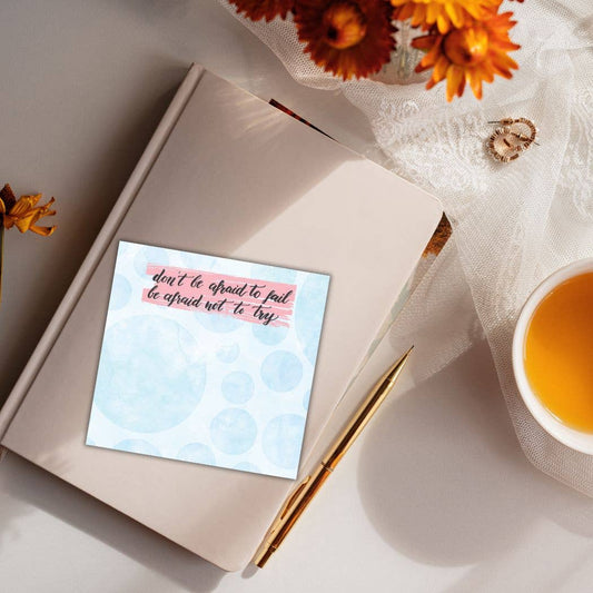 Bubbles Post-it® Notes - 4x4- Motivational sticky notes