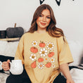 Load image into Gallery viewer, Distressed Flowers And Pumpkins | Garment Dyed Tee

