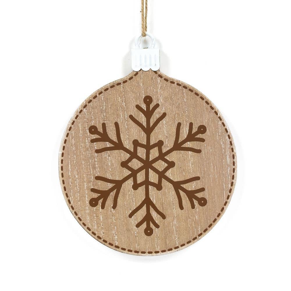 Wood ornament SNOWFLAKE Christmas Ornament