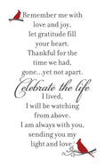Load image into Gallery viewer, Celebration Of Life Memorial Lantern with Sentiment
