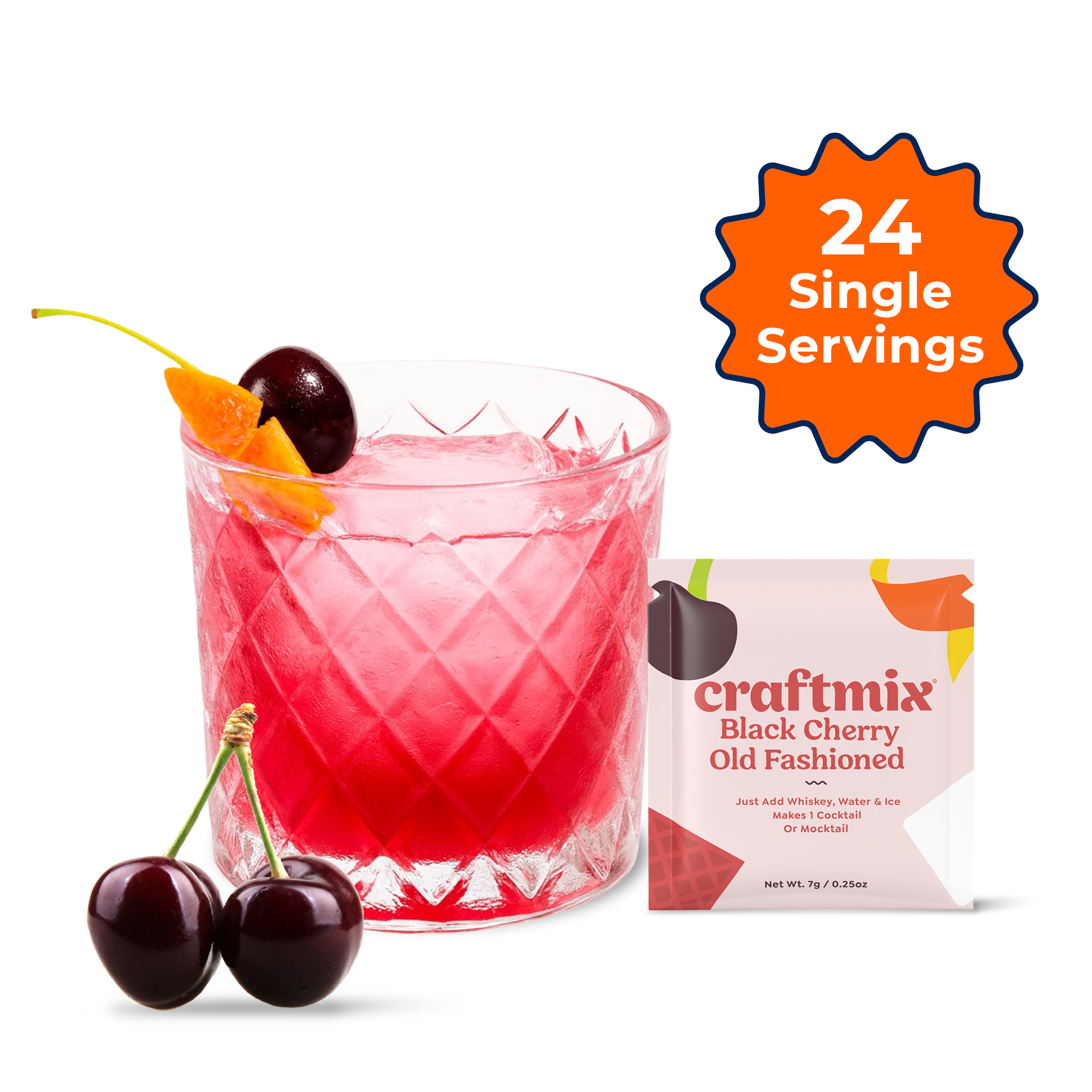 Black Cherry Old Fashioned Mixer - Singles / Caddy Refills