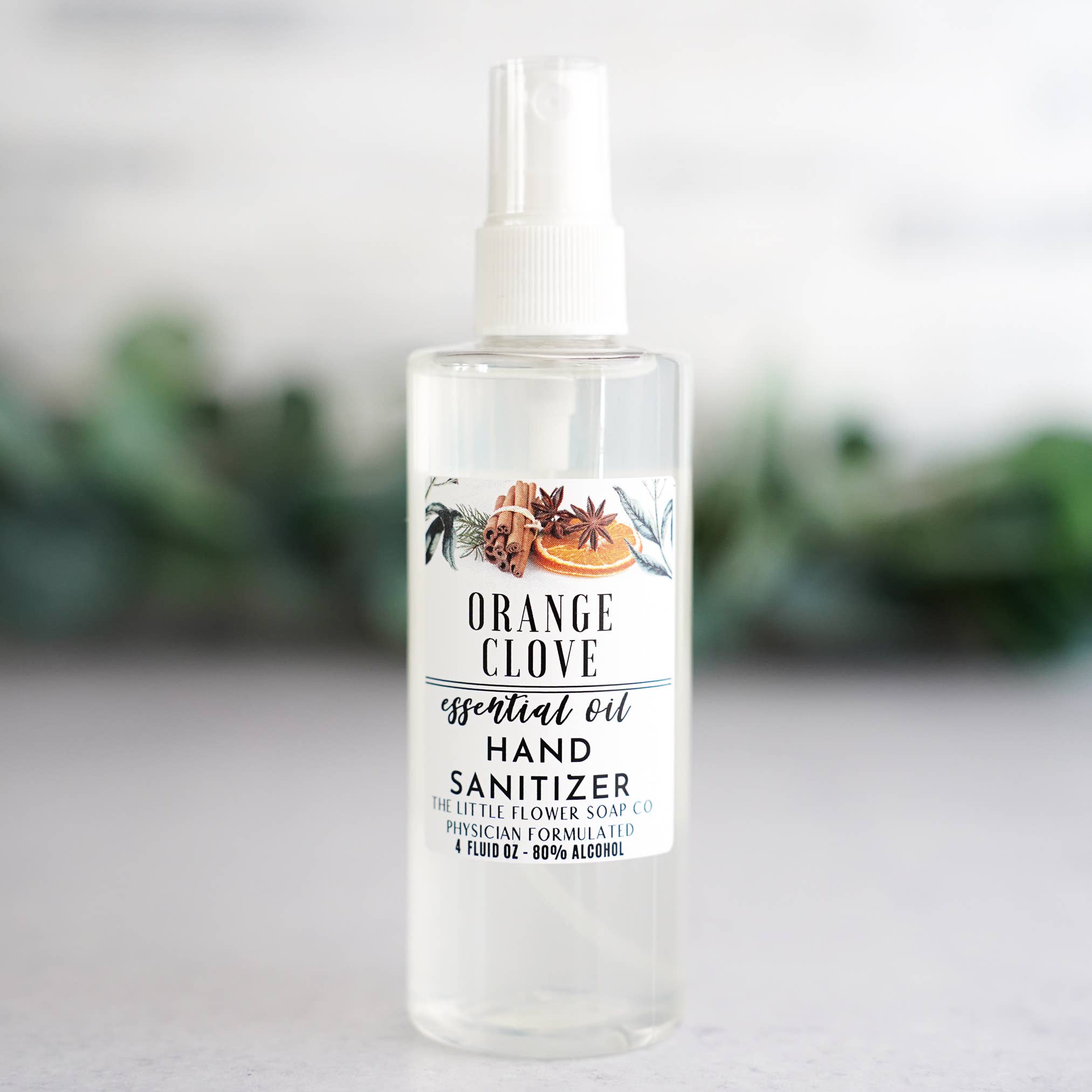 Hand Sanitizer Spray 4oz Bottle - Orange Clove