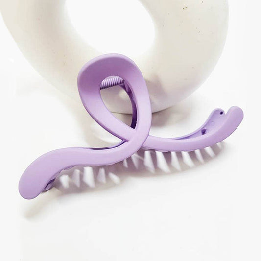 Large Size Matte Color Hair Claw Clip