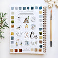 Load image into Gallery viewer, Winter watercolor workbook
