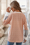 Load image into Gallery viewer, LDC Exposed Seam Colorblock Oversized Knit Top
