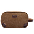 Load image into Gallery viewer, Canvas and Leather Dopp Kit
