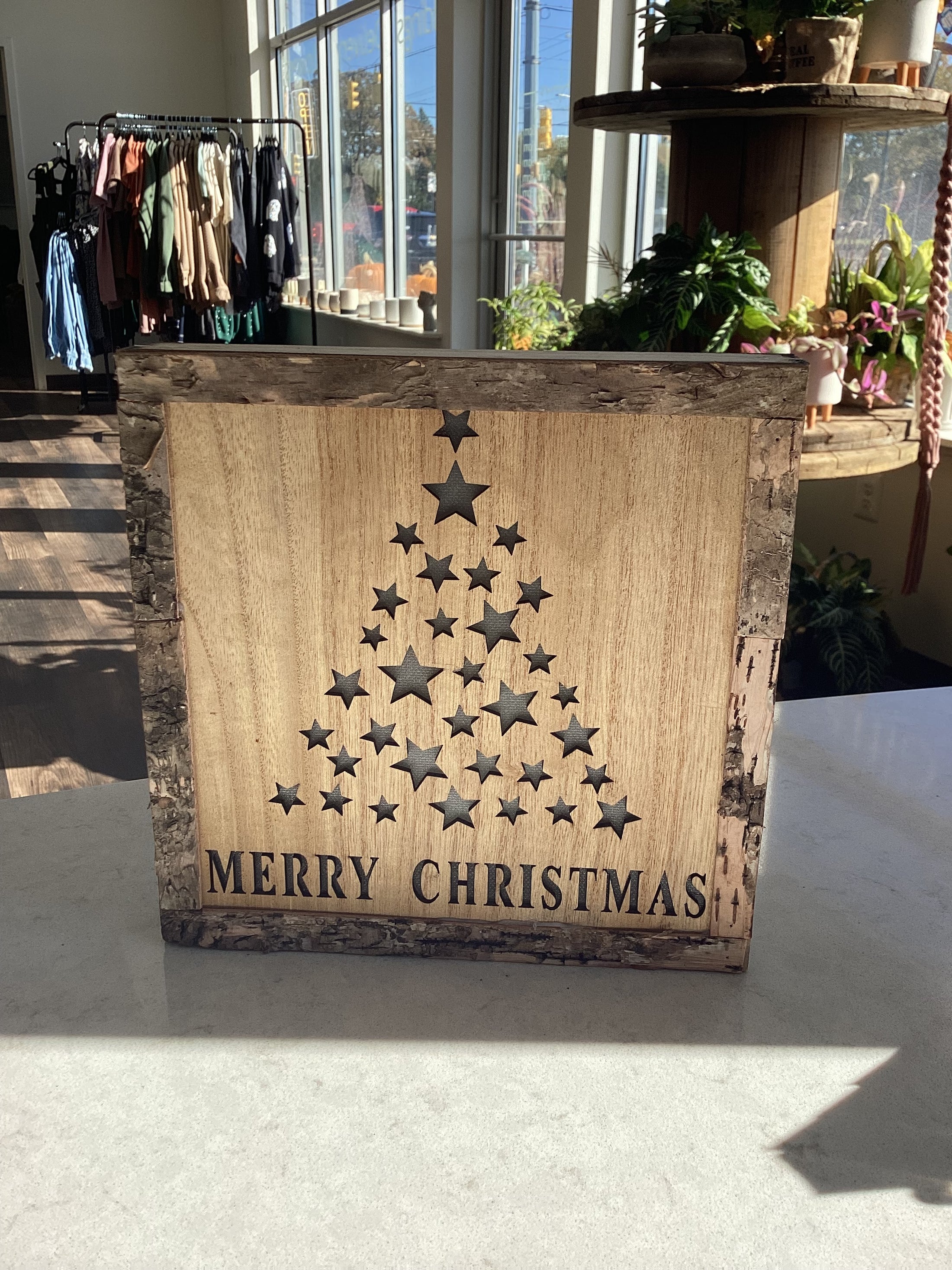 Wooden Merry Christmas Sign