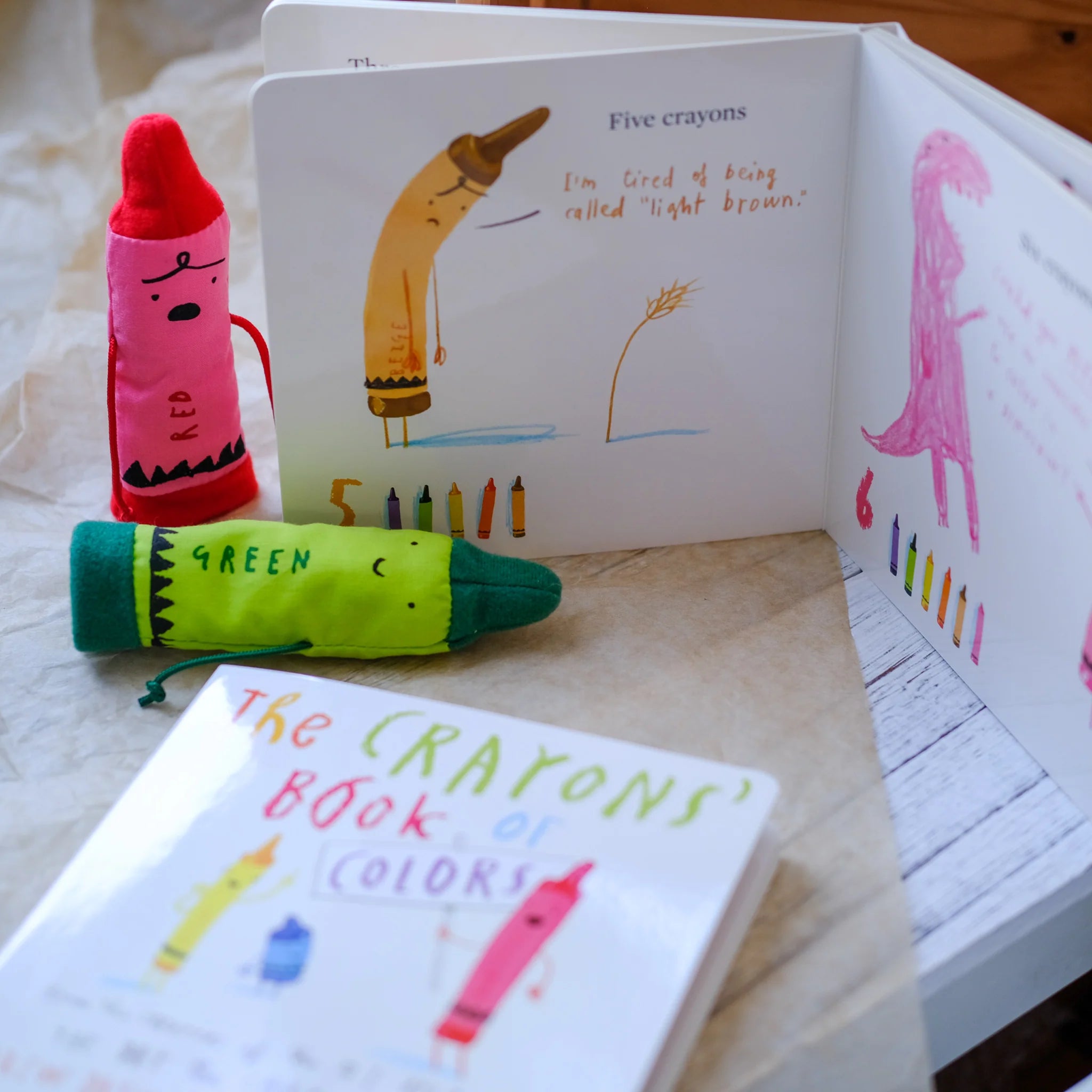 Crayons Books + Finger Puppets