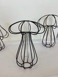 Load image into Gallery viewer, Black Metal Cage Mushroom Budvase
