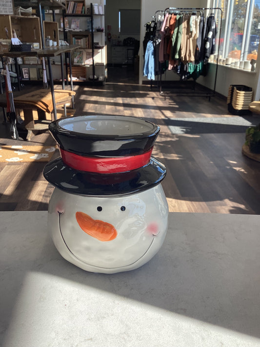 Ceramic Snowman Planter