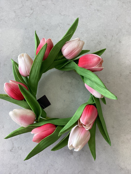 Pink Tulip Candle Ring