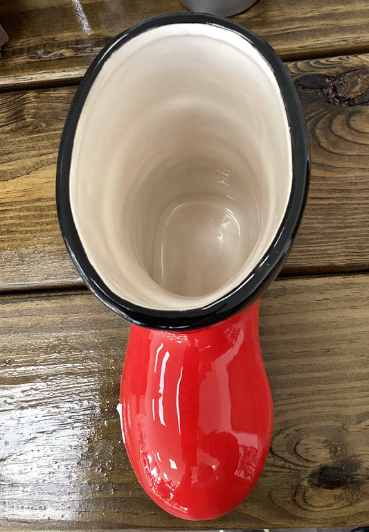 Ceramic Santa Boot