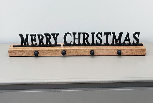 Merry Christmas Weighted Stocking Holder
