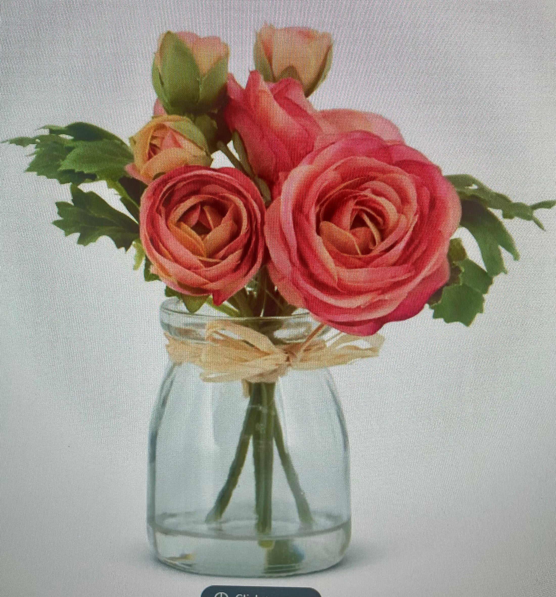 Artificial Pink Ranunculus