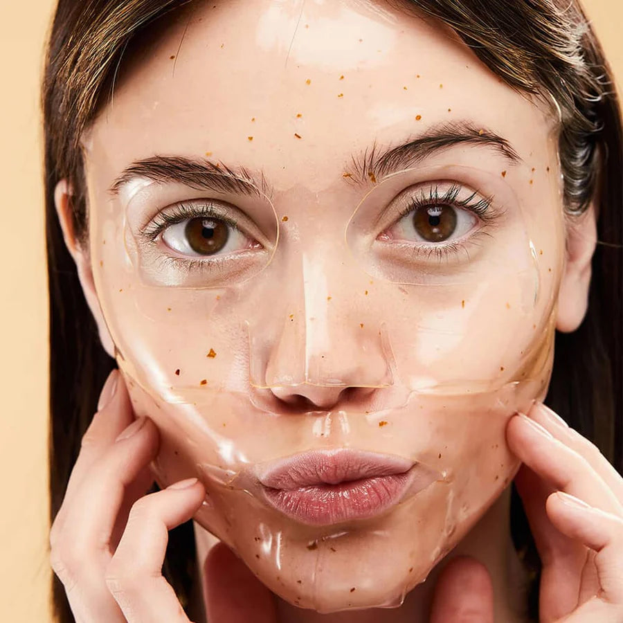 BUBBLY SERVE CHILLED
HYDROGEL
BRIGHTENING FACE MASK