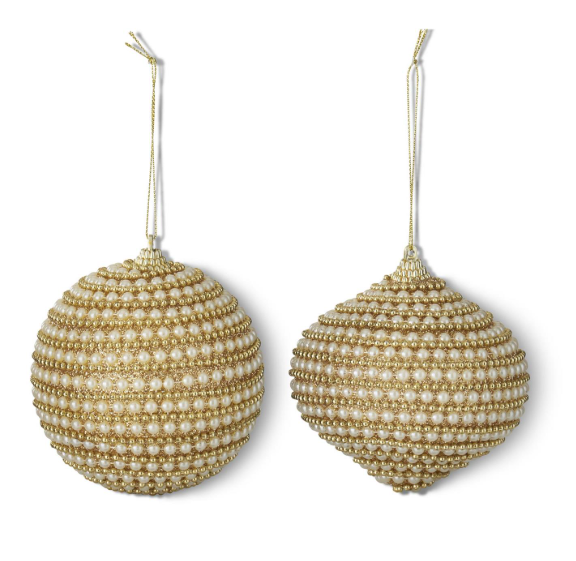 Gold Beaded Ornaments - Sold separately