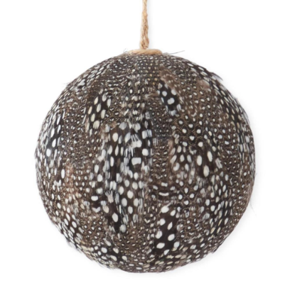Grey Feather Ornament