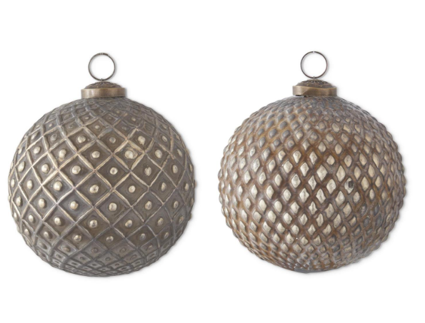 Antique Gold Embossed Glass - Sold Indiviually