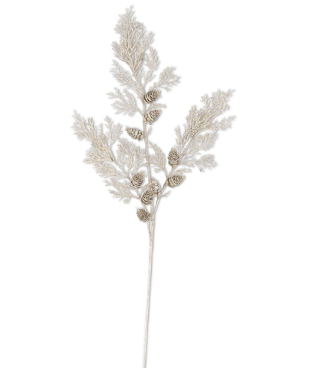 Champagne Glittered Pine Stem