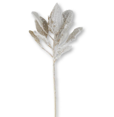 Flocked Glittered Queen Protea Bud Stem