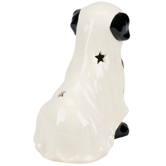 Lighted Ghost Dog Figurine