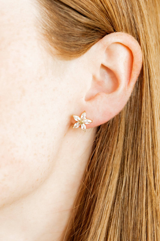 Screwback Stud Earrings - Lily