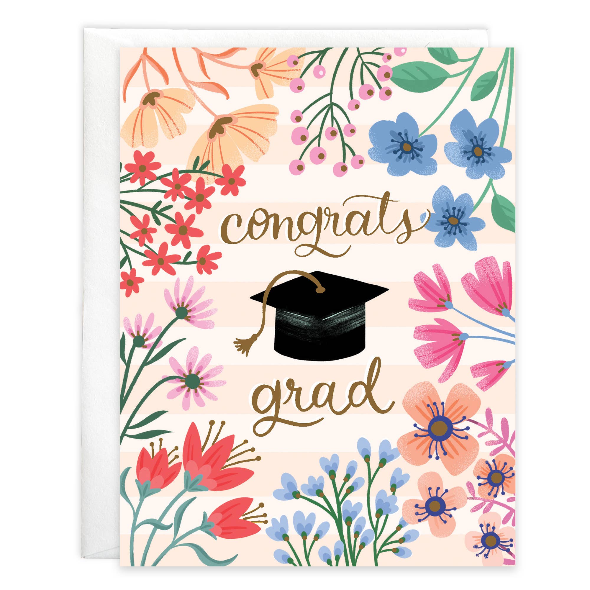 Graduation Greeting Card - Graduation Flowers