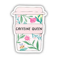 Load image into Gallery viewer, Caffeine Queen Floral Mug Sticker

