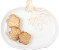 Load image into Gallery viewer, Large White Ceramic Pumpkin Plate
