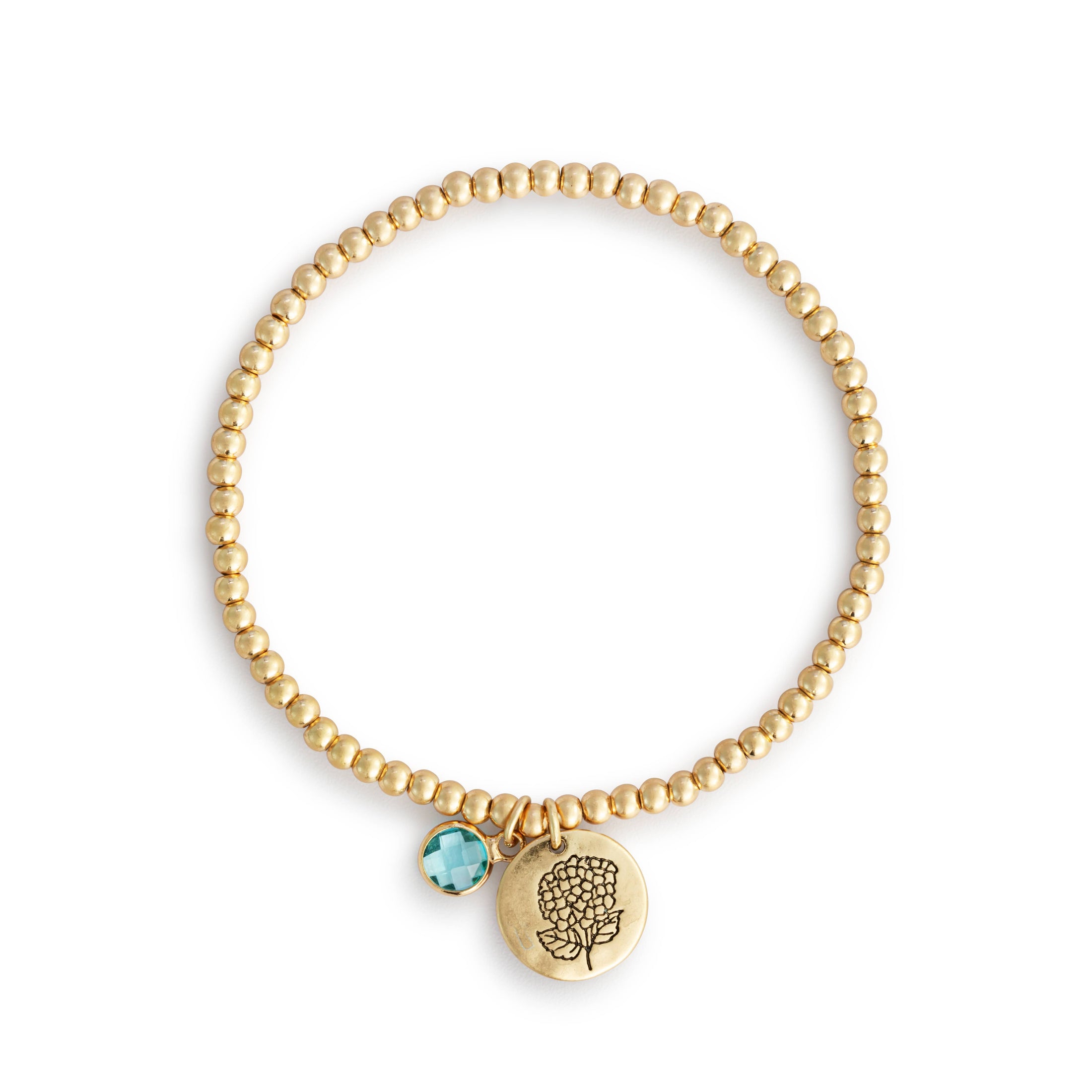 Birthstone Charm Bracelet - March