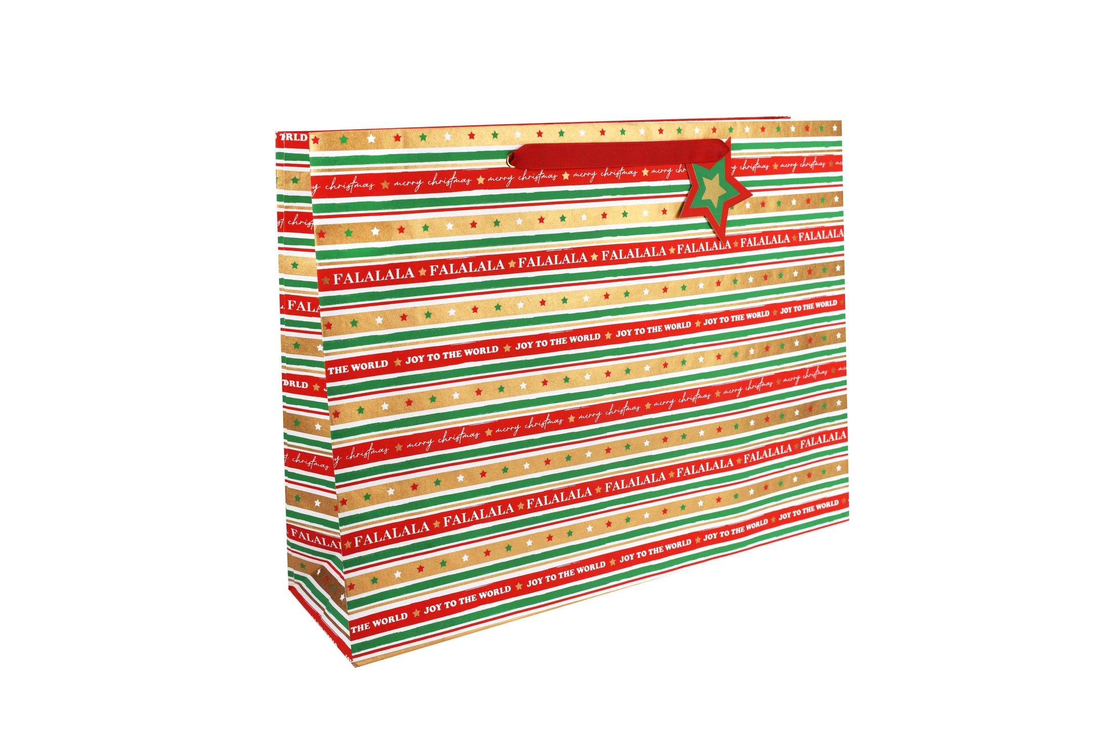 Christmas Stripe XL Gift Bag