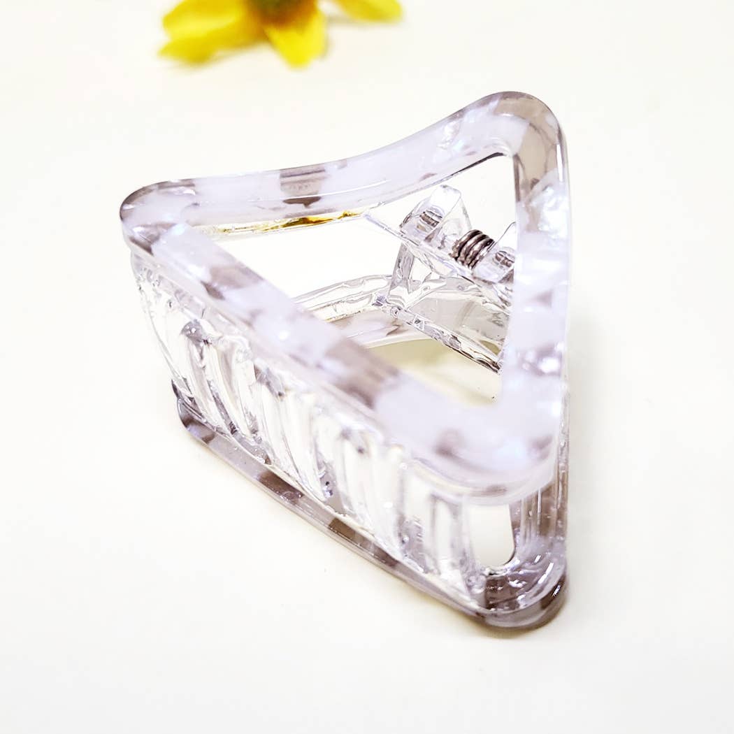Triangle Shaped Acrylic Hair Claw Clip