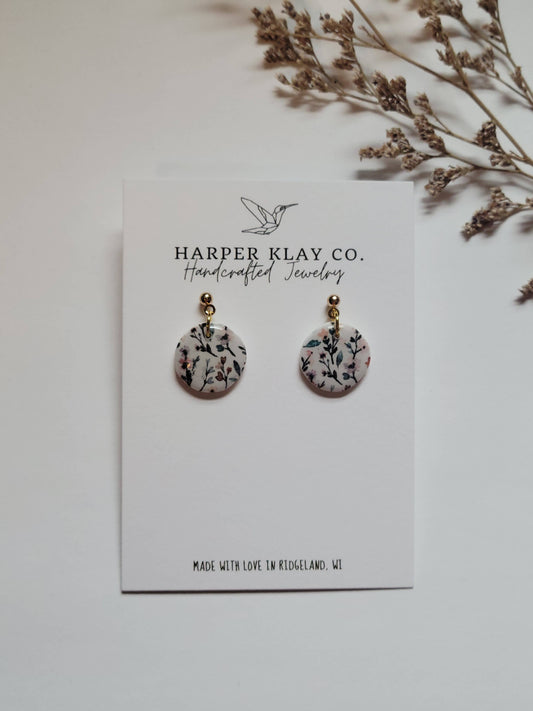 The Lil' Flower Dangles- Fall Polymer Clay Earrings