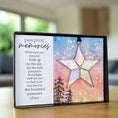 Load image into Gallery viewer, Pet Loss Gift - Pawprint Memories Stained-Glass Star 7716
