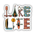 Load image into Gallery viewer, Lake Life Lettering Sticker
